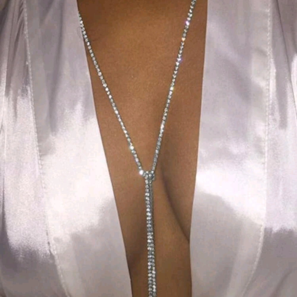 Rhinestone Cup Chain Necklace